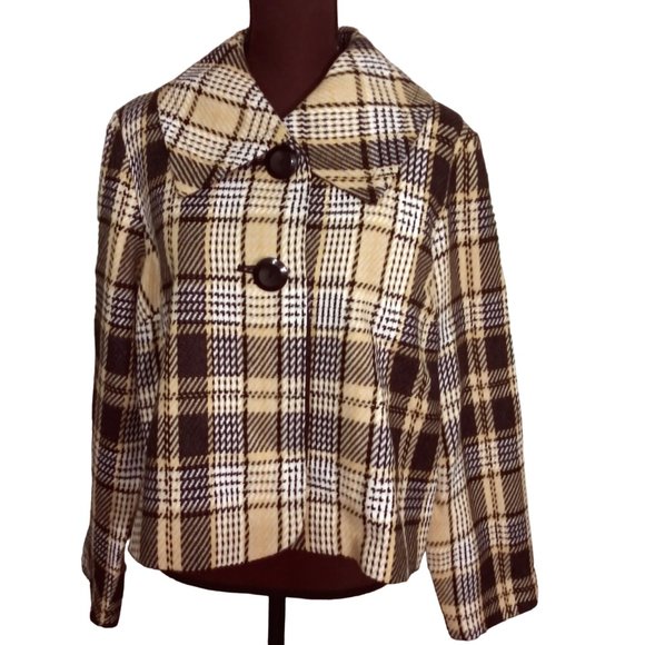 Plaid Jacket, R.Q.T, Size XL, Women’s Jacket, Plus Size Jacket, Oversize Jacket - Picture 7 of 15